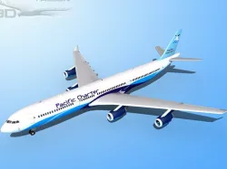 Falcon3D A340-600 Pacific Charter 3D model