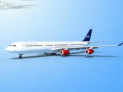 Falcon3D A340-600 SAS 3D model