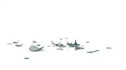 Falling Glass Animation 3D model