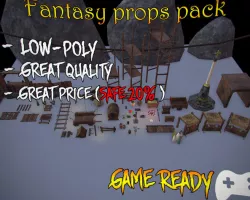 Fantasy Props Pack BPR Low-poly 3D model