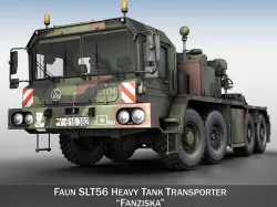 Faun STL-56 Tank Transporter 3D model
