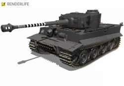 German Tiger Tank 3D model