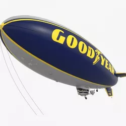 Good Year Blimp zeppelin 3D model