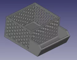 Honeycomb box with side pocket