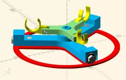 Horizontal spool holder