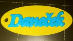 Keychain with name (Daneček)
