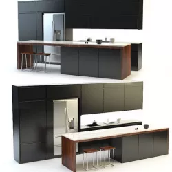 Kitchen Black 3D model