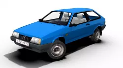 Lada Sputnik Samara 1984 3D model
