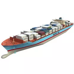 Lexa Maersk Container Ship 3D model