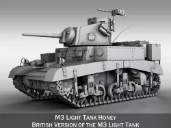 M3 Light Tank Honey 3D model
