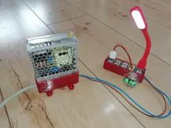 Massive 10-out USB charger with LRS-50-5 power supply