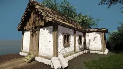 Medieval House Low poly  Low-poly 3D model