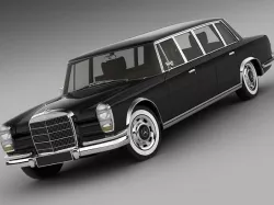 Mercedes 600 W100 Pullman 3D model