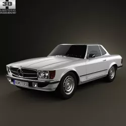Mercedes-Benz SL-Class R107 coupe 1972 3D model