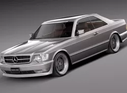 Mercedes-Benz W126 560 SEC AMG 1991 3D model