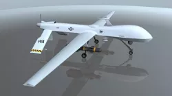 MQ1 Predator UAV Drone Aircraft Low-poly 3D model