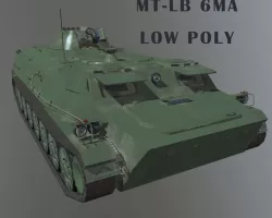 MT-LB 6MA Low-poly 3D model