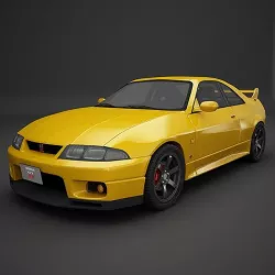Nissan GTR- R33 3D model