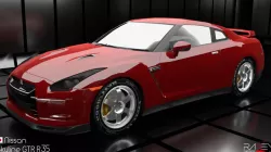 Nissan Skyline GTR R35 3D model