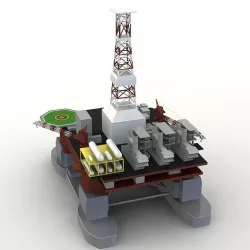 Offshore Oil Platform 3D model