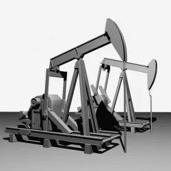 Oil Field Pump Jack 3D model