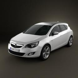 STL-Datei Opel Astra J 5 Türen Silhouette Schlüsselanhänger 👤・3D