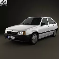 Opel Kadett E Hatchback 5-door 1984-1991 3D model