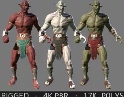 Orc Character Low-poly 3D model