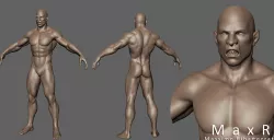 Orc Creature base mesh for sculpt 3D model