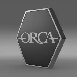 Orca logo 3D model
