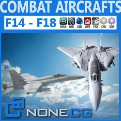 Pack - Combat Aircrafts 3D model