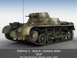 Panzer 1 - PzKpfw 1 - Ausf A - China 3D model