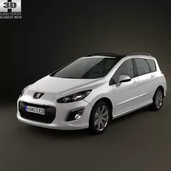 Peugeot 308 SW 2012 3D model