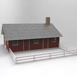 Piggery Studio Max 3D model