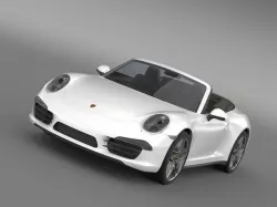 Porsche 911 Carerra Cabrio 2013 3D model