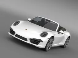 Porsche 911 Carerra s Cabrio 2013 3D model