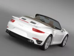 Porsche 911 Turbo Cabrio 2014 3D model