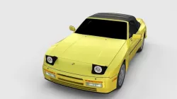 Porsche 944 Convertible rev 3D model