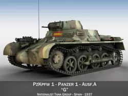 PzKpfw 1 - Panzer 1 - Ausf A  - G 3D model