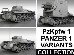 PzKpfw 1 - Panzer 1 - Collection 3D model