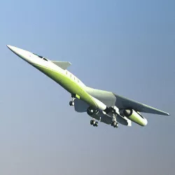 QSST Supersonic Business Jet 3D model