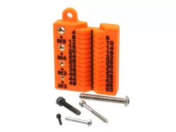 Quickly Measure & Sort M2, M3, M4, & M5 Metric Screws up to 50mm Long