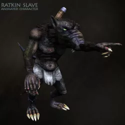 Ratkin Slave Low-poly 3D model