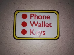 Reminder Door Sign
