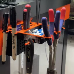 Removable Tool Caddy for LACK Enclosure using MultiClip Mounting System
