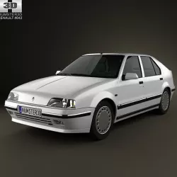 Renault 19 5-door hatchback 1988 3D model