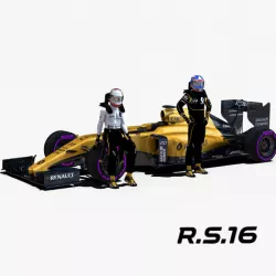 Renault RS16 Low-poly 3D model