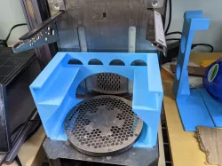 Resin printing vat holder for the Prusa CW1 drying mode