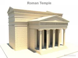 Roman Temple 3D model