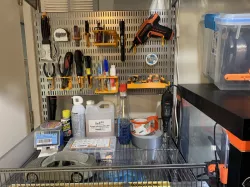 Rotary Accessory Tool Organizer - Elfa bracket